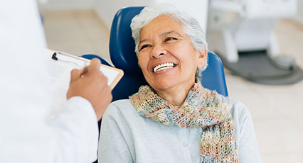 happy woman dentist